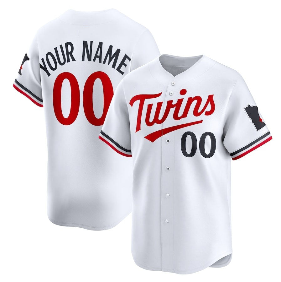 Custom Minnesota Twins Home Limited Jersey Jersey