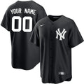 Custom New York Yankees Jersey Black