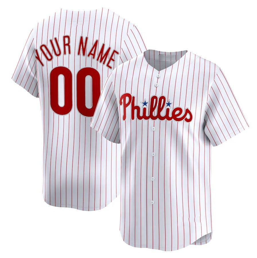 Custom Philadelphia Phillies Home Limited Jersey Jersey