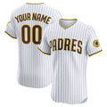 Custom San Diego Padres Home Elite Sponsor Patch Jersey Jersey