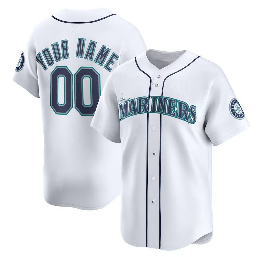 Custom Seattle Mariners Home Limited Jersey Jersey