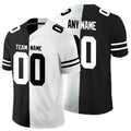 Custom B.Ravens Any Team Black And White Peaceful Coexisting American Stitched Jerseys