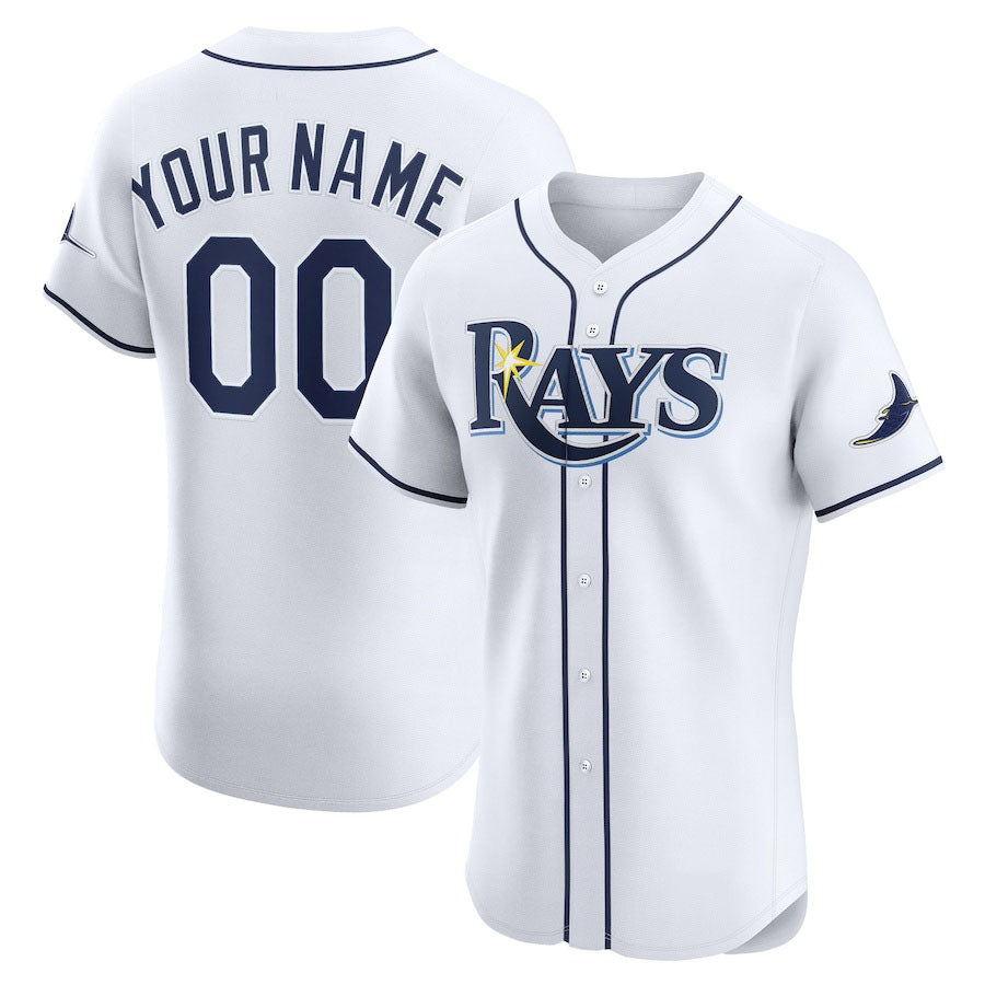 Custom Tampa Bay Rays Home Elite Jersey Jersey