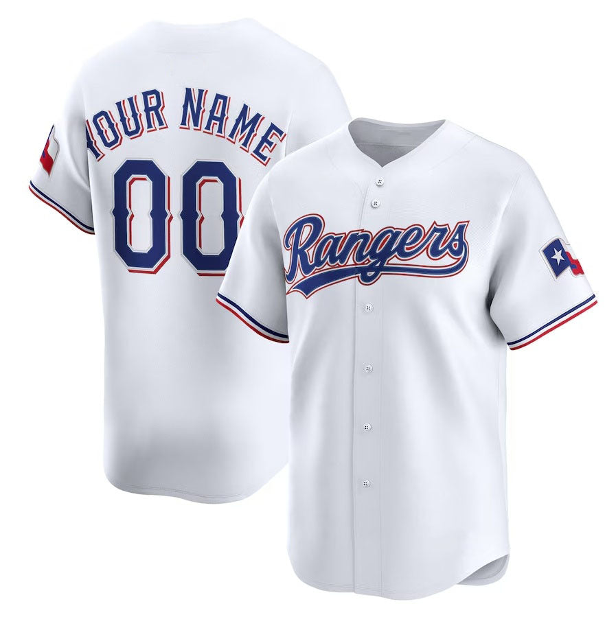 Custom Texas Rangers Home Limited Jersey Jersey