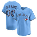 Custom Toronto Blue Jays Alternate Limited Jersey Light Blue Jersey
