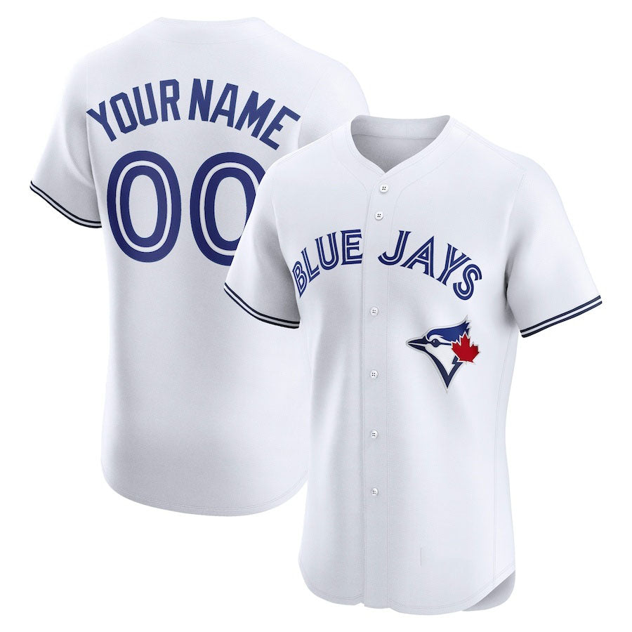 Custom Toronto Blue Jays Home Elite Jersey Jersey