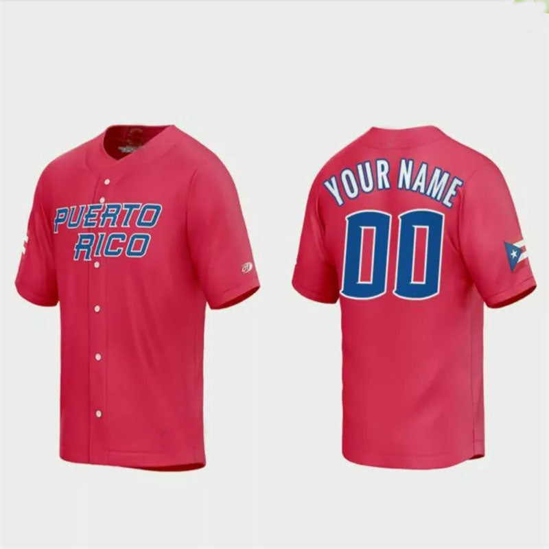 Custom World Classic 2023 World Classic Jersey Red Stitches Jerseys
