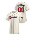 Custom Atlanta Braves Cream Jerseys