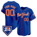 Custom New York Mets Royal 2024 Spring Training Stitched Limited Jersey
