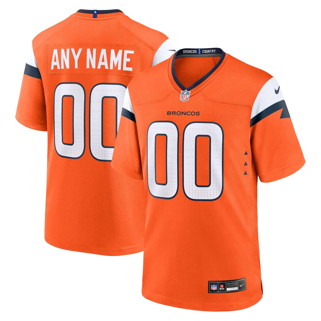 Denver Broncos Orange Mile High Custom Game Jersey