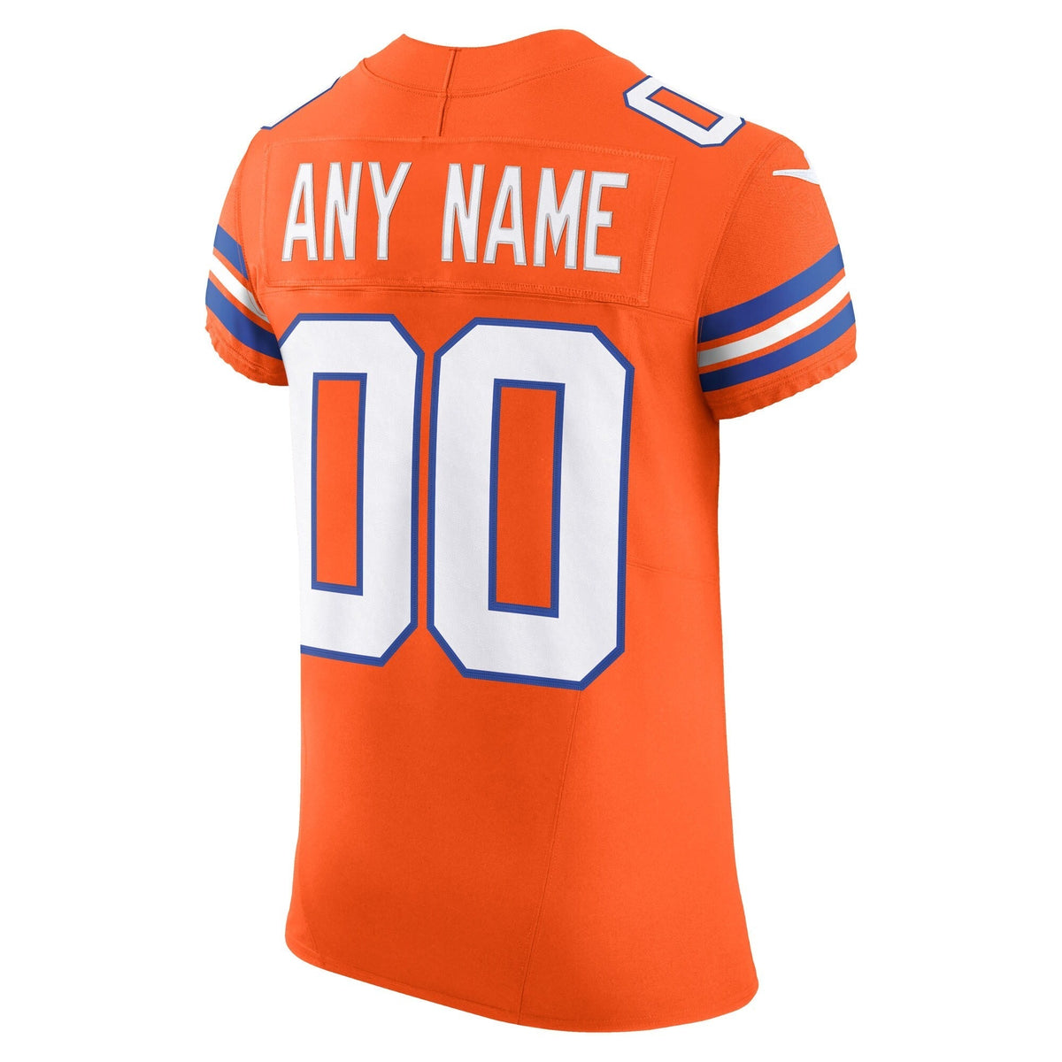 Denver Broncos Orange Alternate 2 Mile High 1977 Throwback Stitched Elite Custom Jersey