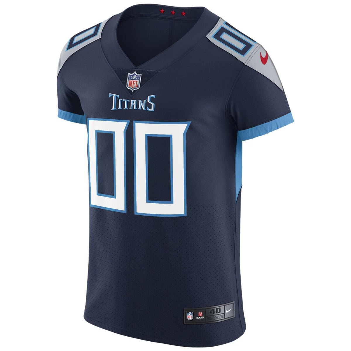 Tennessee Titans Navy Stitched Custom Elite Jersey