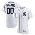 Custom Detroit Tigers White Authentic Custom Jerseys