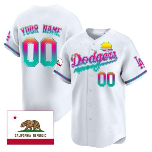 Custom Los Angeles Dodgers 2024 City Style Stitched Limited Jersey