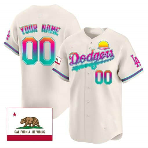 Custom Los Angeles Dodgers 2024 City Style Stitched Limited Jersey