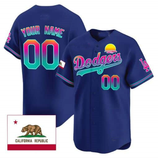 Custom Los Angeles Dodgers 2024 City Style Stitched Limited Jersey
