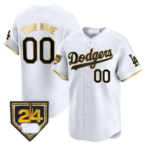 Custom Los Angeles Dodgers 2024 Spring Training Patch Stitched Limited Jersey