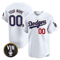 Custom Los Angeles Dodgers Vin Scully Patch Gold Trim Stitched Limited Jersey