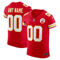 Kansas City Chiefs Red Stitched Elite Custom Jersey