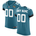 Jacksonville Jaguars Teal Stitched Elite Custom Jersey
