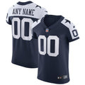 Dallas Cowboys Navy Alternate Stitched Elite Custom Jersey