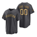Custom Houston Astros Jerseys Gray 2022 All Star Game Stitched Jerseys
