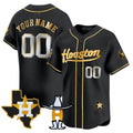 Custom Houston Astros Rodeo Patch Stitched Limited Jersey