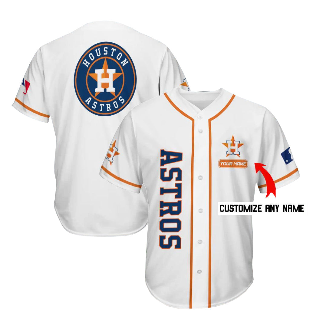 Custom Houston Astros Jersey White Stitched Jerseys
