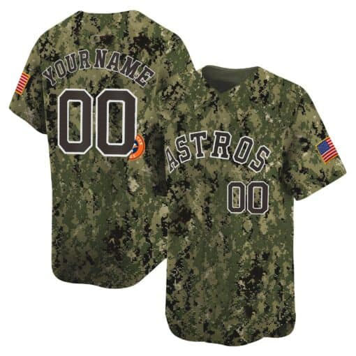 Custom Houston Astros USMC Alternate Stitched Limited Jersey