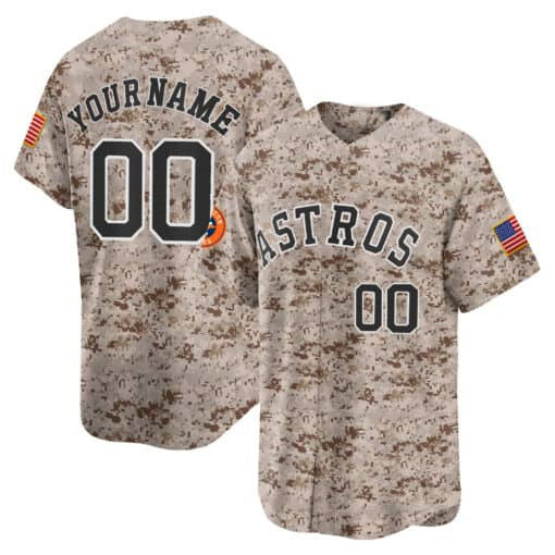 Custom Houston Astros USMC Alternate Stitched Limited Jersey