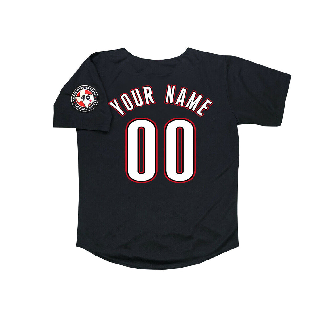 Custom Houston Astros 2012 Black Mens Jersey Stitched