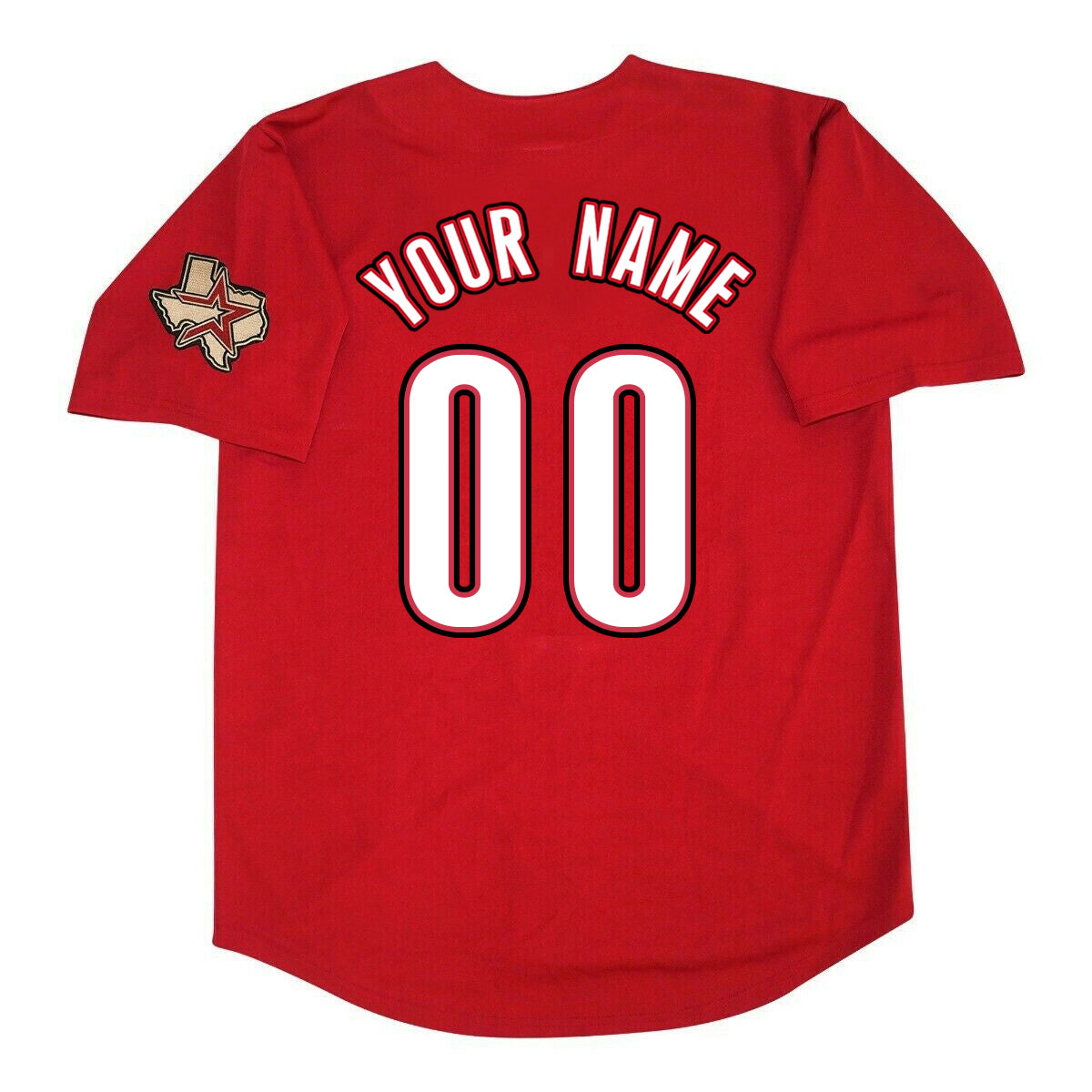 Custom Houston Astros 2012 Red Mens Jersey Stitched