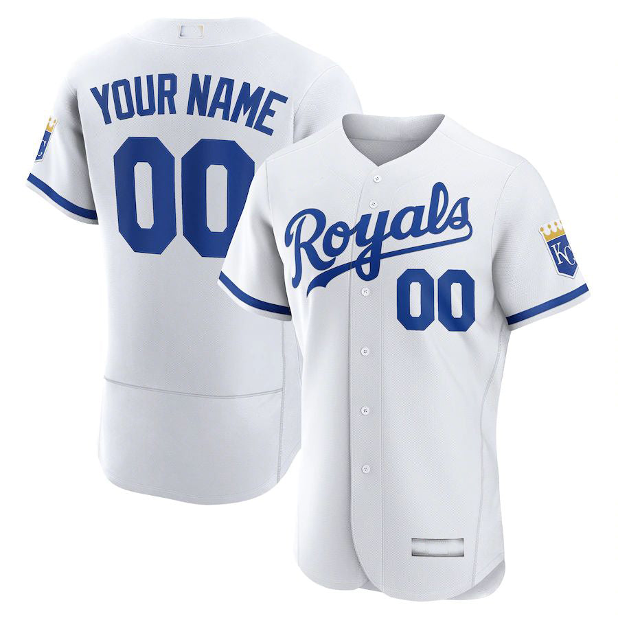 Custom Kansas City White Authentic Custom Jerseys