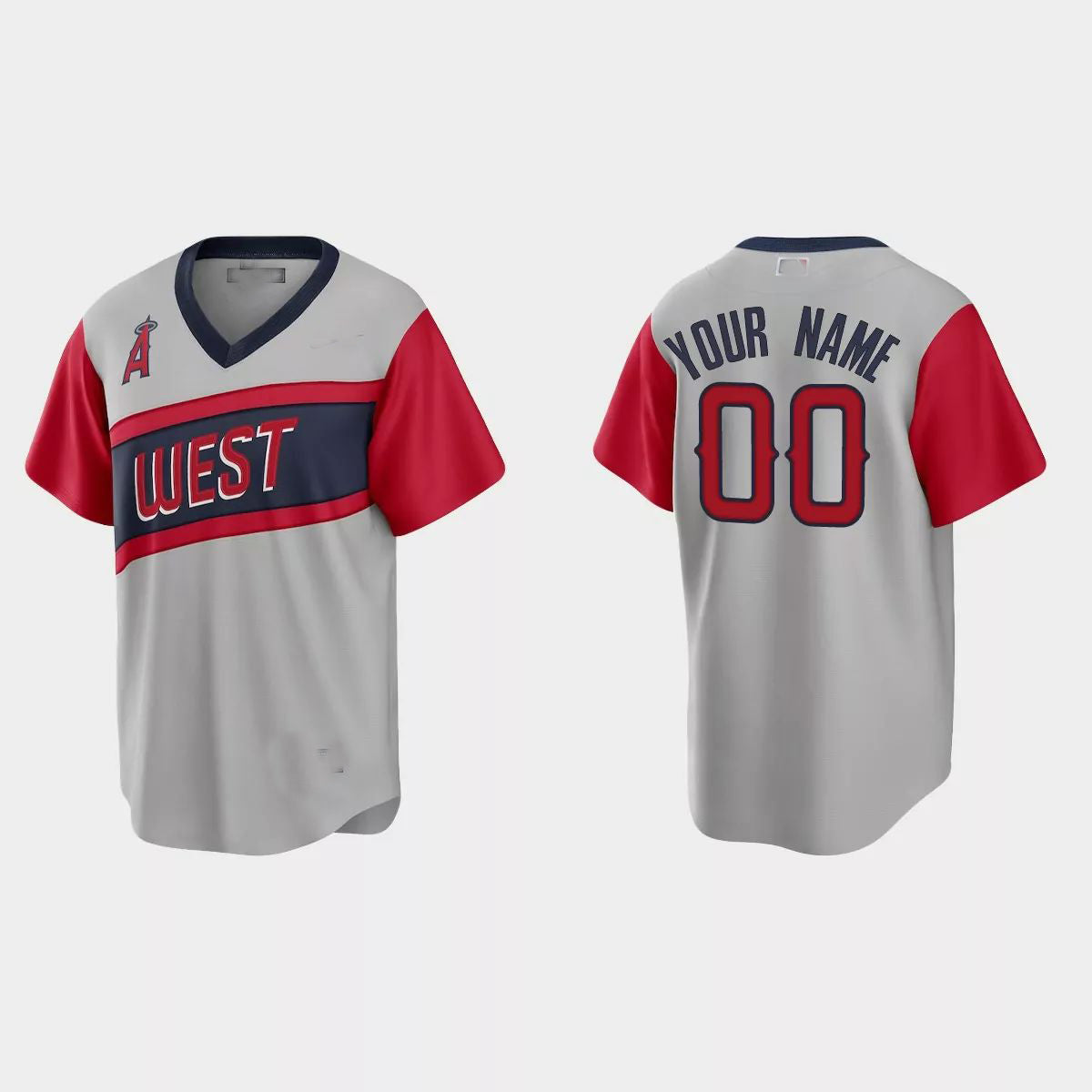 Custom Los Angeles Angels 2021 Little League Classic Road Replica Gray Jerseys