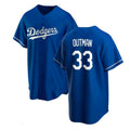 Los Angeles Dodgers #33 James Outman Royal Alternate Replica Custom Jerseys