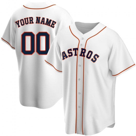 Custom Houston Astros Jerseys White Stitched Jerseys