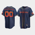 Custom Houston Astros Jerseys New Navy Stitched 2022 Space City Connect Jerseys