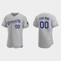 Custom Los Angeles Angels Gray Authentic 2020 Road Jerseys