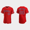 Custom Los Angeles Angels Red Authentic 2020 Alternate Custom Jerseys