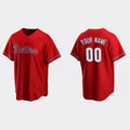 Custom Los Angeles Angels Red Replica Alternate Custom Jerseys