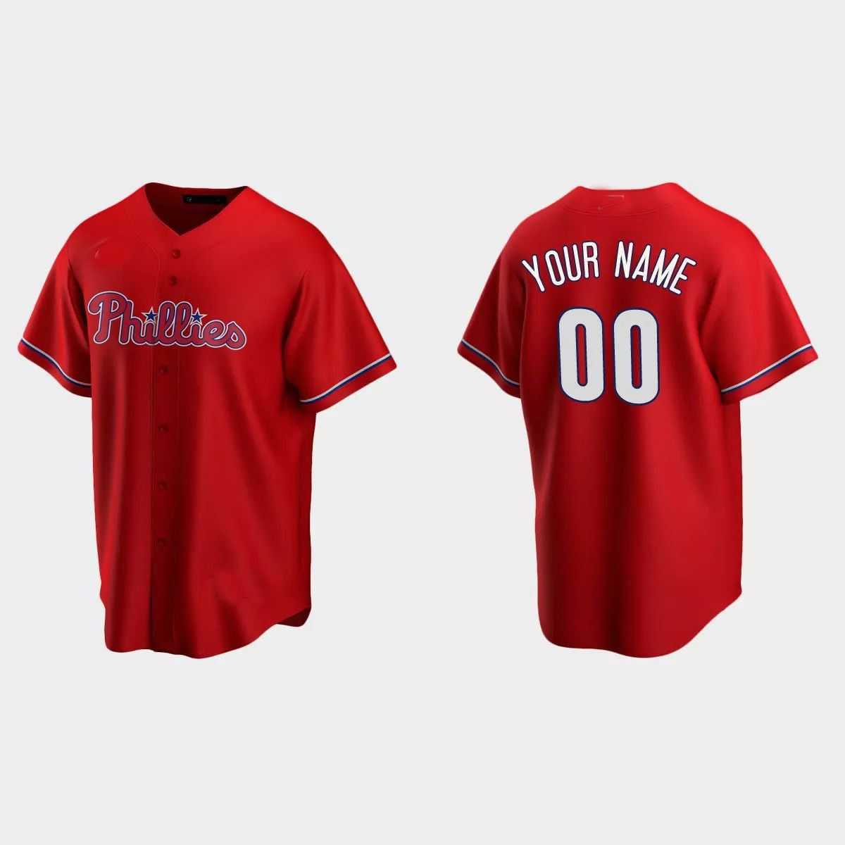Custom Los Angeles Angels Red Replica Alternate Custom Jerseys