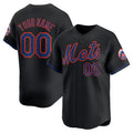 New York Mets Black Alternate Limited Custom Jerseys