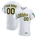 Custom Oakland Athletics White Home Authentic Custom Jerseys