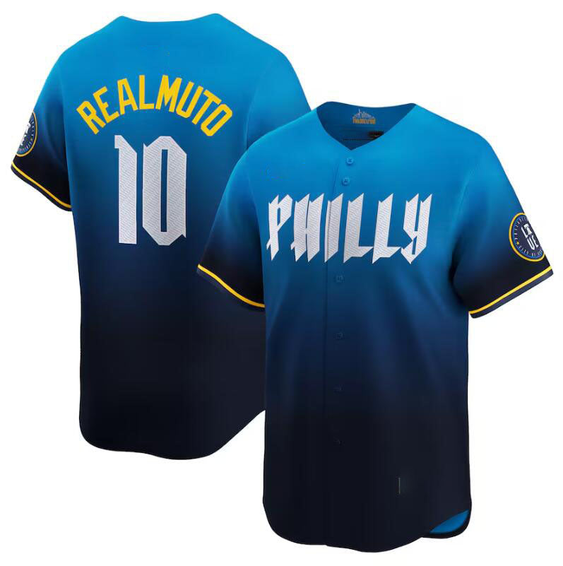 Philadelphia Phillies Custom Blue 2024 City Connect Limited Jersey