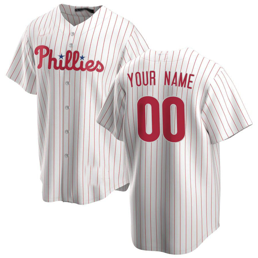 Custom Philadelphia Phillies Home Replica Jerseys