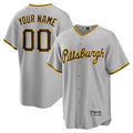Custom Pittsburgh Pirates Gray Road Custom Replica Jerseys