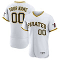 Custom Pittsburgh Pirates White Home Authentic Custom Jerseys