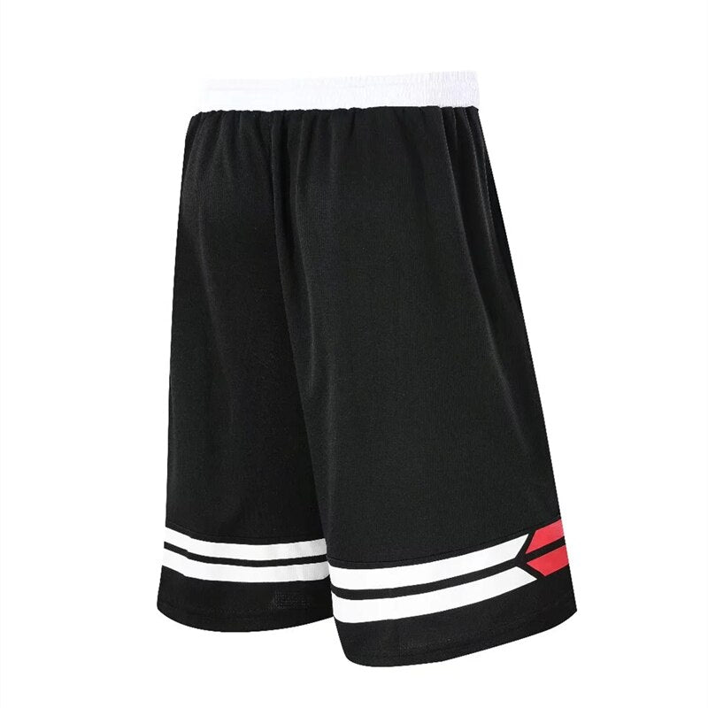 Men Basketball Shorts Athletic Loose Beach Shorts Red