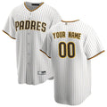 Custom San Diego Padres White Home Replica Custom Jerseys
