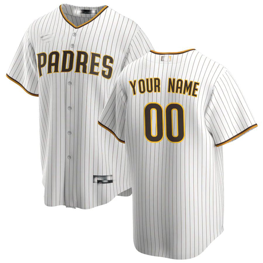 Custom San Diego Padres White Replica Custom Jerseys